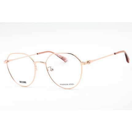 Moschino Women's Eyeglasses - Gold Copper Metal Geometric Full Rim | MOS564/F 0DDB 00 ,
