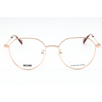 Moschino Women's Eyeglasses - Gold Copper Metal Geometric Full Rim | MOS564/F 0DDB 00 ,