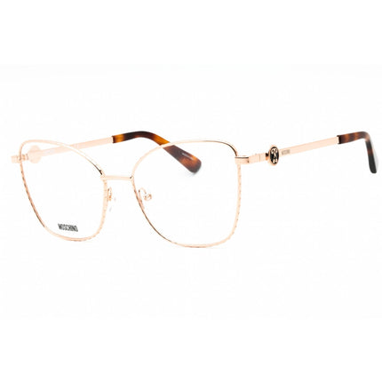 Moschino Women's Eyeglasses - Gold Copper Metal Cat Eye Full Rim | MOS587 0DDB 00 ,