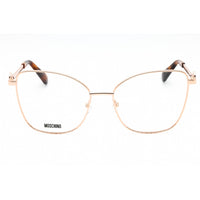 Moschino Women's Eyeglasses - Gold Copper Metal Cat Eye Full Rim | MOS587 0DDB 00 ,