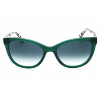 Moschino Love Women's Sunglasses - Pattern Green Cat Eye Full Rim | MOL072/S 08HC 9K ,