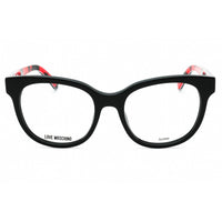 Moschino Love Women's Eyeglasses - Black Pattern Red Cat Eye Full Rim | MOL599 UYY ,