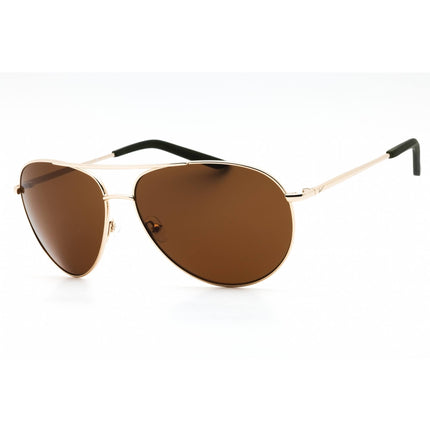 Nike Unisex Sunglasses - Light Gold Metal Aviator Shape Full Rim Frame | EV1217 702 ,