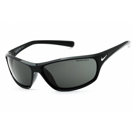 Nike Unisex Sunglasses - Shiny Black Rectangular Shape Frame | NIKE RABID FQ4765 007 ,