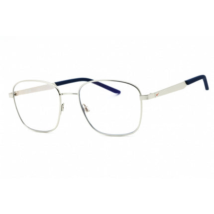Nike Unisex Eyeglasses - Satin Silver Metal Frame | NIKE TRAVELER FLOW BL IB3677X 031 ,