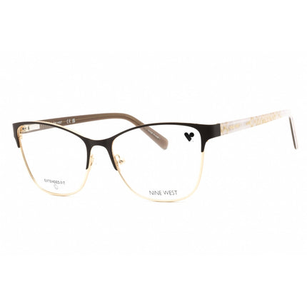 Nine West Women's Eyeglasses - Brown Metal Cat Eye Shape Full Rim Frame | NW8015 210 ,