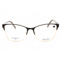 Nine West Women's Eyeglasses - Brown Metal Cat Eye Shape Full Rim Frame | NW8015 210 ,