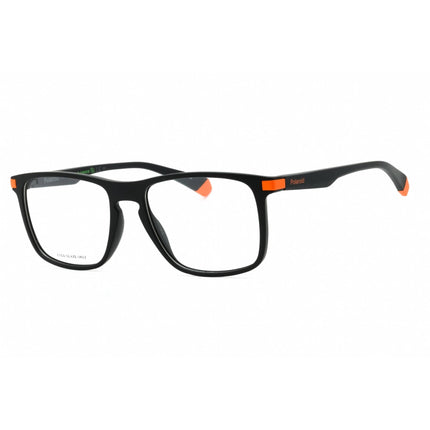 Polaroid Core Men's Eyeglasses - Black Orange Plastic Square Full Rim Frame | D447 8LZ ,