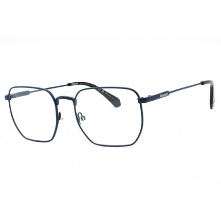 Polaroid Core Men's Eyeglasses - Matte Blue Metal Geometric Full Rim Frame | D485 FLL ,