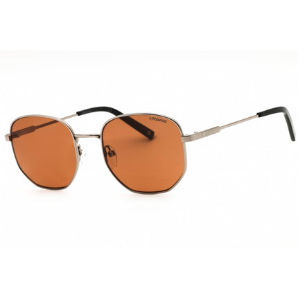 Polaroid Core Unisex Sunglasses - Ruthenium Metal Geometric | PLD 2081/S/X 06LB HE ,