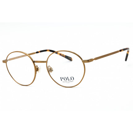 Polo Ralph Lauren Unisex Eyeglasses - Semi Shiny Brass Round Full Rim | 0PH1217 9324 ,