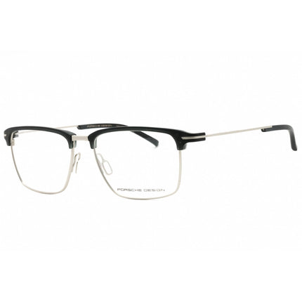 Porsche Men's Eyeglasses - Grey Metal Square Shape Full Rim Frame Clear Lens | P8380 C ,