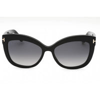 Tom Ford Women's Sunglasses - Shiny Black Acetate Cat Eye Full Rim Frame | FT0524 01D ,