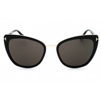 Tom Ford Women's Sunglasses - Shiny Black Rose Gold Metal Cat Eye Frame | FT0717 01A ,