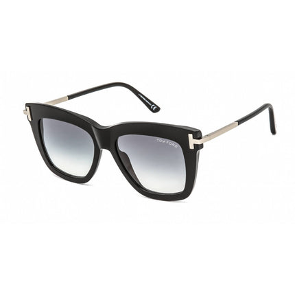 Tom Ford Women's Sunglasses - Shiny Black Acetate Cat Eye Full Rim Frame | FT0822 01B ,