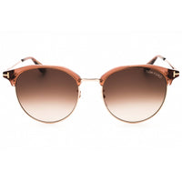 Tom Ford Unisex Sunglasses - Shiny Light Brown Acetate Pantos Full Rim | FT0889-K 45F ,