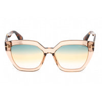 Tom Ford Women's Sunglasses - Shiny Light Brown Acetate Geometric Frame | FT0939 45B ,