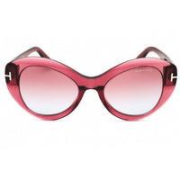 Tom Ford Women's Sunglasses - Shiny Red Acetate Cat Eye Full Rim Frame | FT1084 66Y ,