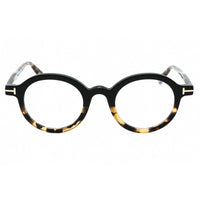 Tom Ford Men's Eyeglasses - Black Acetate Round Shape Full Rim Frame | FT5664-B 005 ,