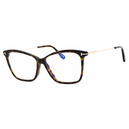 Tom Ford Women's Eyeglasses - Dark Havana Acetate Cat Eye Full Rim | FT5687-F-B 052 ,