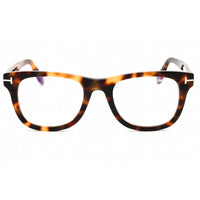 Tom Ford Men's Eyeglasses - Blonde Havana Acetate Square Full Rim Frame | FT5820-B 053 ,