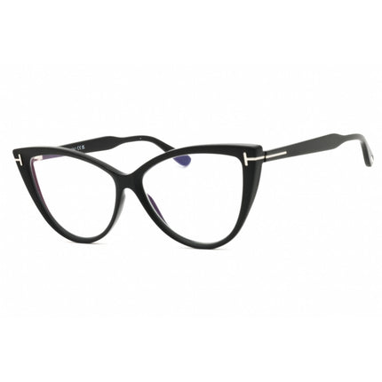 Tom Ford Women's Eyeglasses - Black/Other Cat Eye Shape Full Rim Frame | FT5843-B 005 ,