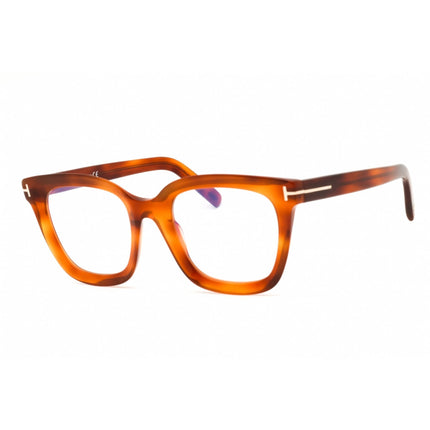 Tom Ford Women's Eyeglasses - Blonde Havana Acetate Square Full Rim | FT5880-B 053 ,