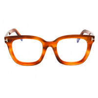 Tom Ford Women's Eyeglasses - Blonde Havana Acetate Square Full Rim | FT5880-B 053 ,