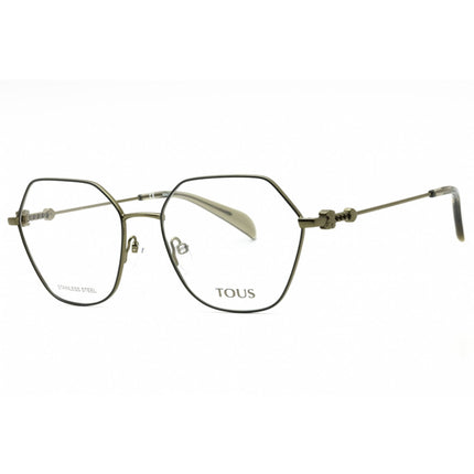 Tous Women's Eyeglasses - Shiny Green Metal Geometric Full Rim Frame | VTO432 08HT ,