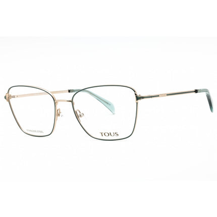 Tous Men's Eyeglasses - Shiny Red Gold Metal Cat Eye Full Rim Frame | VTO449 0H60 ,