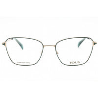 Tous Men's Eyeglasses - Shiny Red Gold Metal Cat Eye Full Rim Frame | VTO449 0H60 ,