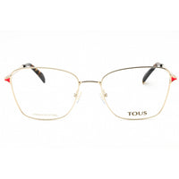 Tous Women's Eyeglasses - Shiny Light Gold/Yellow Metal Cat Eye Frame | VTO449 0SNA ,