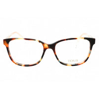 Tous Women's Eyeglasses - Shiny Red Havana Acetate Rectangular Full Rim | VTO988 0758 ,