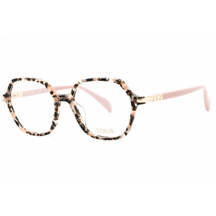 Tous Women's Eyeglasses - Shiny Red Feather Havana Acetate Geometric | VTOB10 0ALD ,