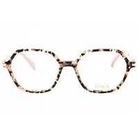 Tous Women's Eyeglasses - Shiny Red Feather Havana Acetate Geometric | VTOB10 0ALD ,