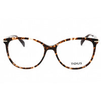 Tous Women's Eyeglasses - Transparent Brown Havana Cat Eye Full Rim | VTOB12S 04AN ,