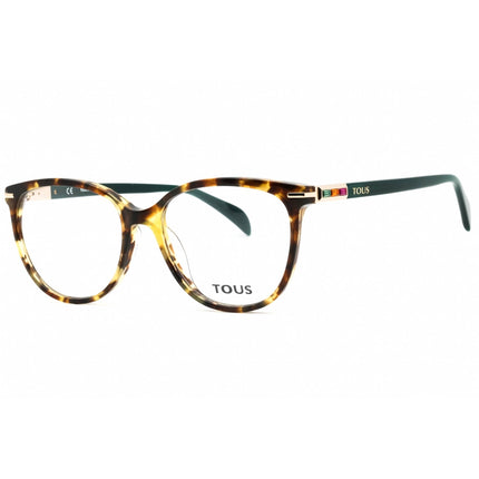 Tous Women's Eyeglasses - Shiny Brown Havana Acetate Phantos Full Rim | VTOB12S 0710 ,