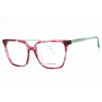 Tous Women's Eyeglasses - Fantasy Fuxia Acetate Square Full Rim Frame | VTOB55 0VC7 ,
