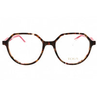 Tous Women's Eyeglasses - Brown Havana/Red Acetate Phantos Full Rim | VTOB56 09BD ,