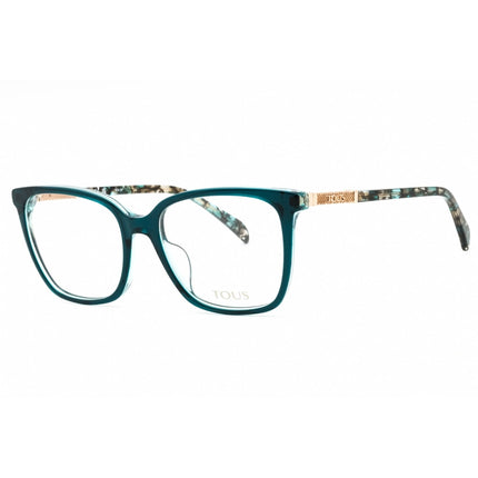 Tous Women's Eyeglasses - Green/Transparent Green Acetate Square Frame | VTOB64 09DA ,