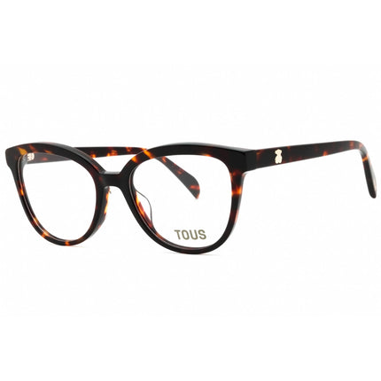 Tous Women's Eyeglasses - Shiny Red Havana Acetate Cat Eye Full Rim | VTOB93 09JC ,