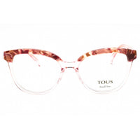 Tous Women's Eyeglasses - Shiny Transparent Pink Full Rim 53mm Frame | VTOB93V 06MH ,