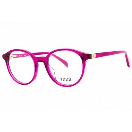 Tous Women's Eyeglasses - Fuxia transparent lucido Acetate Round Frame | VTOB96 02GR ,