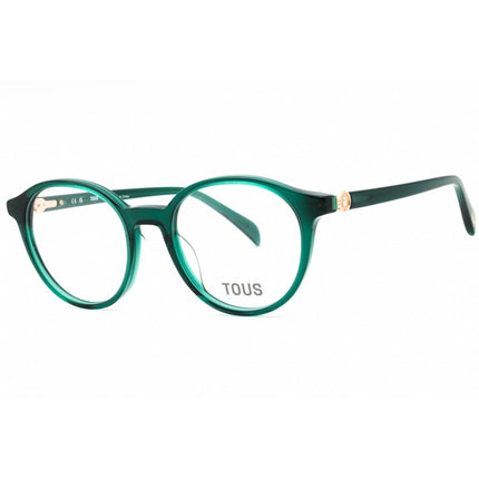 Tous Women's Eyeglasses - Green/White Acetate Round Shape Full Rim Frame | VTOB96 07LG ,