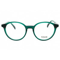 Tous Women's Eyeglasses - Green/White Acetate Round Shape Full Rim Frame | VTOB96 07LG ,