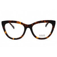 Tous Women's Eyeglasses - Shiny Brown Havana/Yellow Cat Eye Full Rim | VTOC14 0743 ,