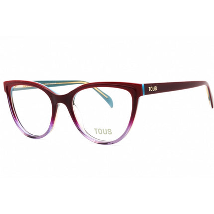 Tous Women's Eyeglasses - Wisteria/Fuchsia/Burgundy Cat Eye Full Rim | VTOC16 09G9 ,