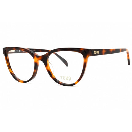Tous Women's Eyeglasses - Shiny Medium Havana Acetate Cat Eye Full Rim | VTOC16 09XW ,