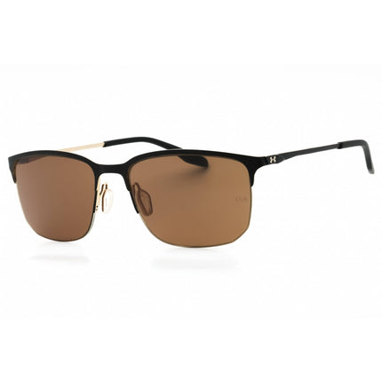 Under Armour Men's Sunglasses - Black Gold Metal Square Frame | UA STREAK/G 02M2 ZM ,