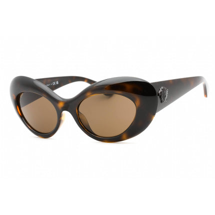 Versace Women's Sunglasses - Havana Plastic Cat Eye Full Rim Frame | 0VE4456U 108/73 ,